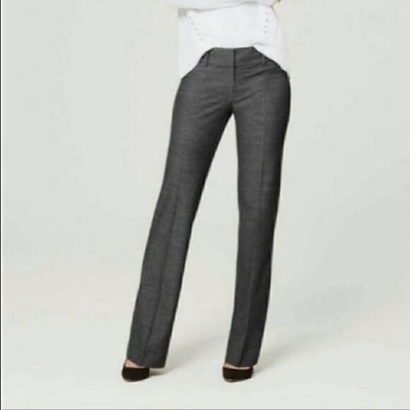 LOFT lite weight grey dressy pants! Flat waist/belt loops - Picture 1 of 1